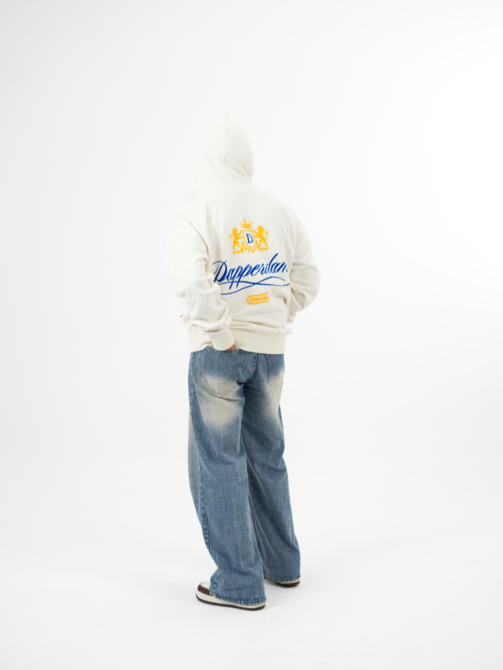 dapperdame™ Off-White Crest Graphic Hoodie