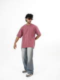 dapperdame™ Dust Red Graphic Oversized Tee