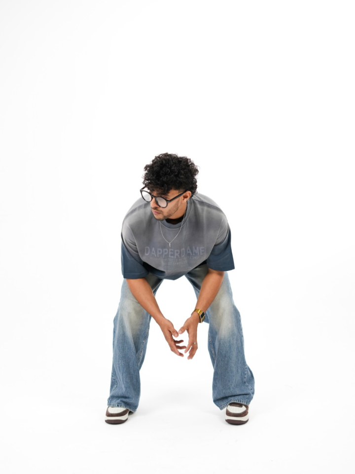 dapperdame™ Blue Fade Oversized Tee