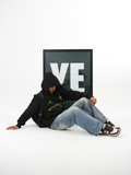 dapperdame™ Black Sports Graphic Hoodie