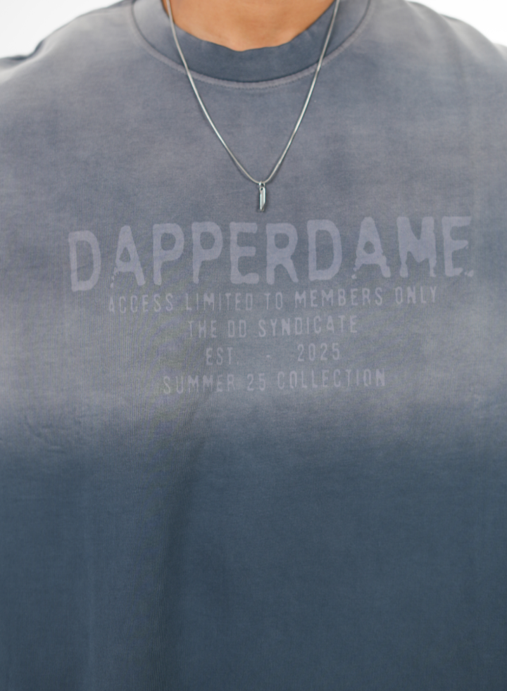 dapperdame™ Blue Fade Oversized Tee