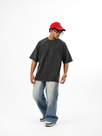 dapperdame™ Charcoal Motorsport Graphic Oversized Tee