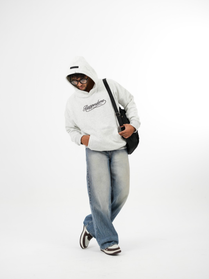 dapperdame™ Grey Logo Hoodie