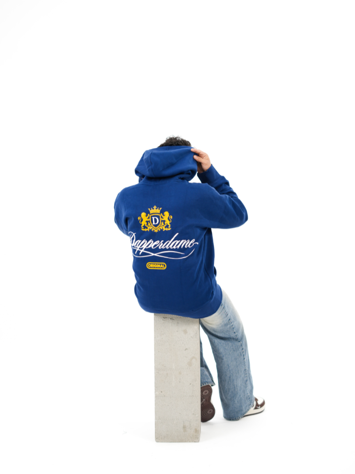 dapperdame™ Blue Crest Graphic Hoodie