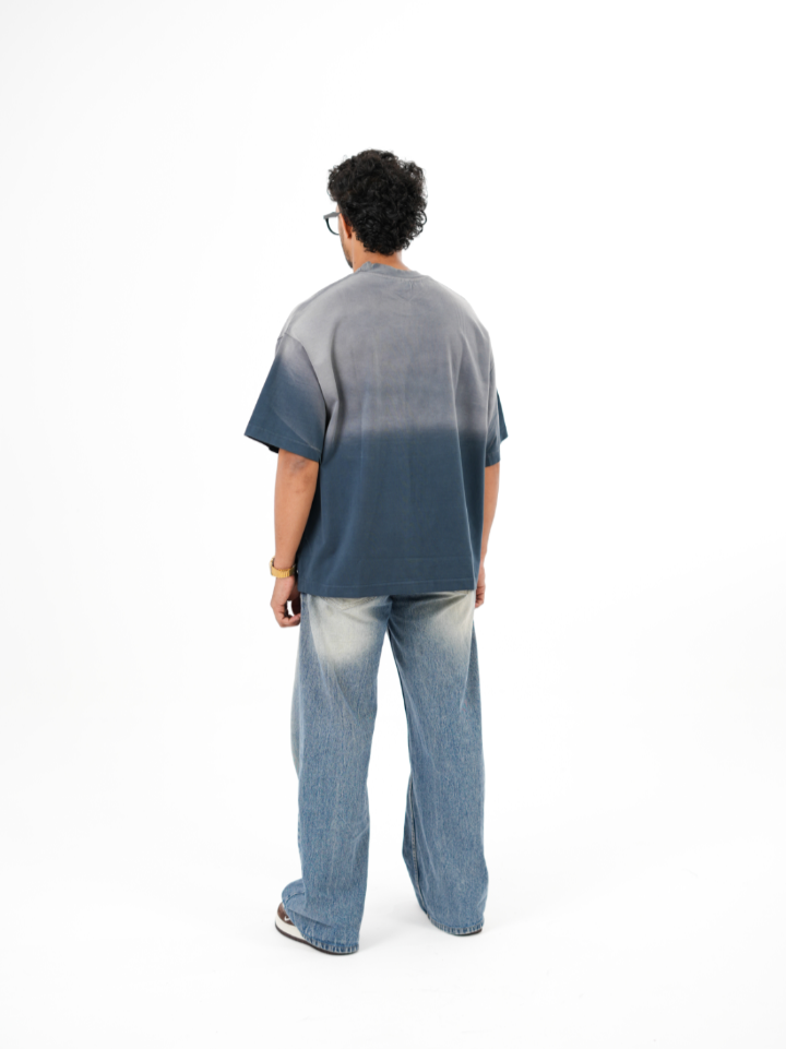 dapperdame™ Blue Fade Oversized Tee